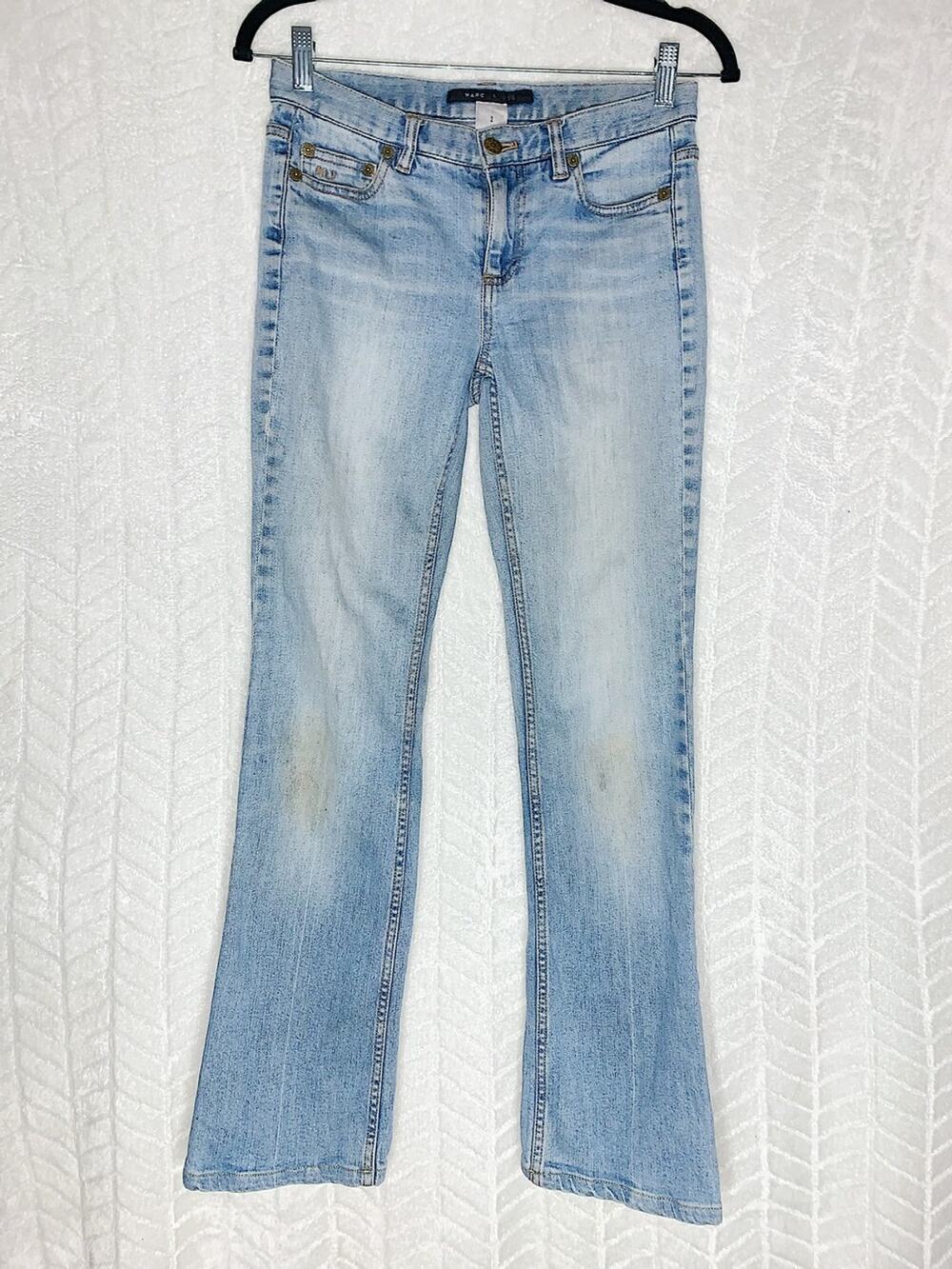 Marc Jacobs Flared Denim Jeans Mid Rise Blue - 2